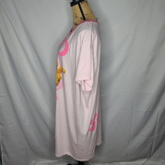 Vintage 90s Garfield Cat Cartoon No Autographs Please Pink Oversized T-shirt - Picture 2 of 11